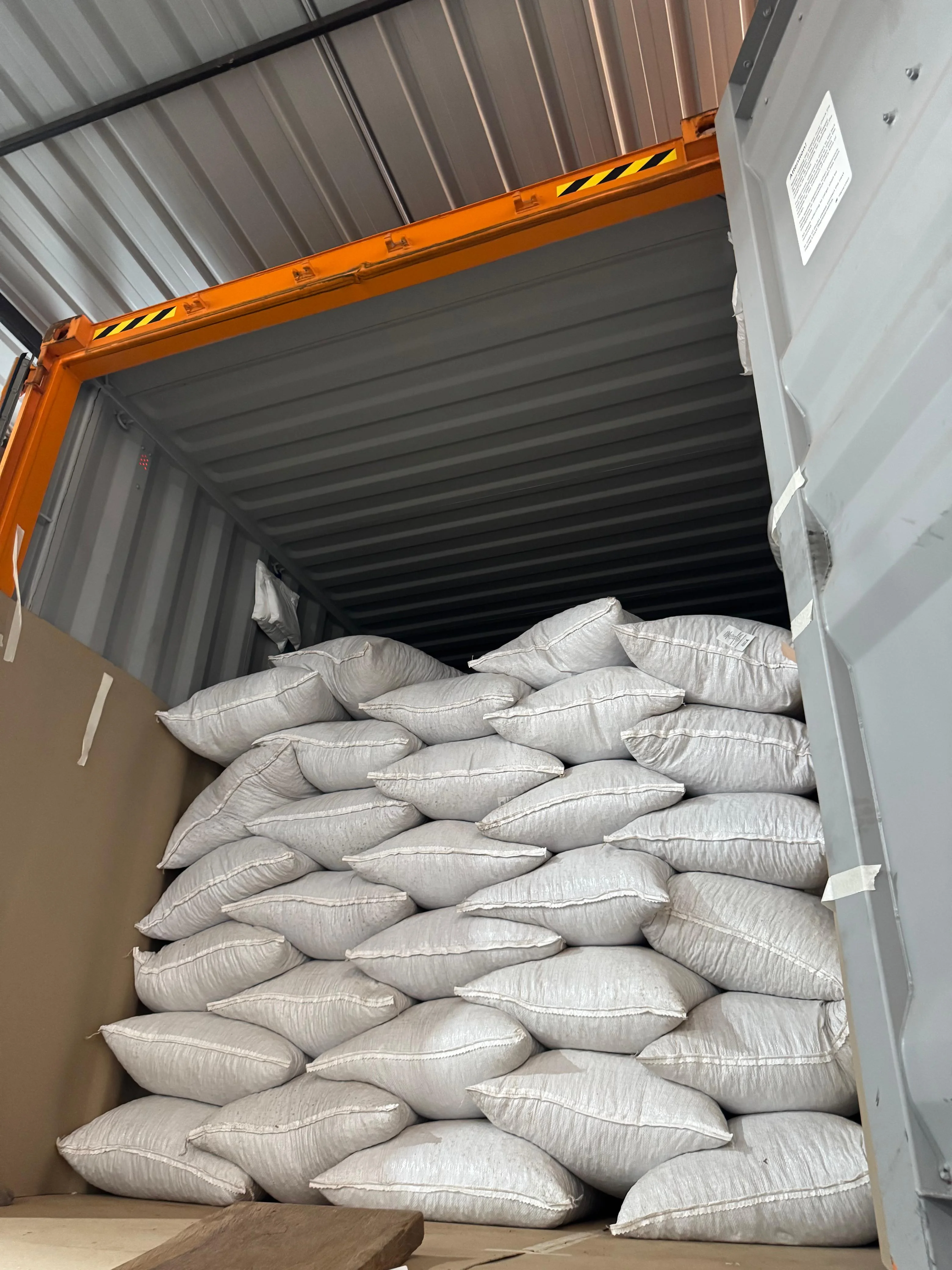 Cocoa storage for export